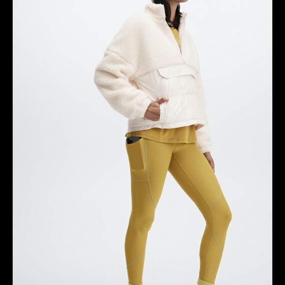 NWT FABLETICS Nelly mixed media half zipped pullover sterpa - Picture 4 of 13